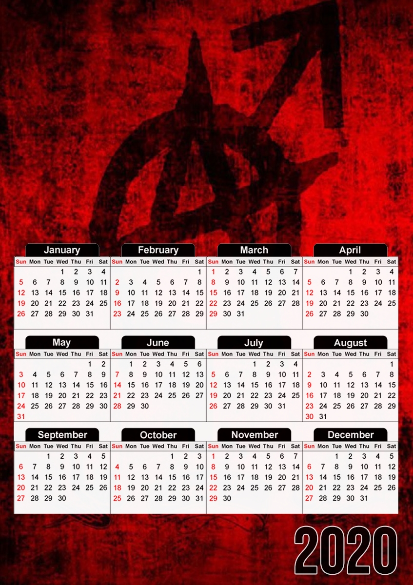  We are Anarchy para A3 Photo Calendar 30x43cm