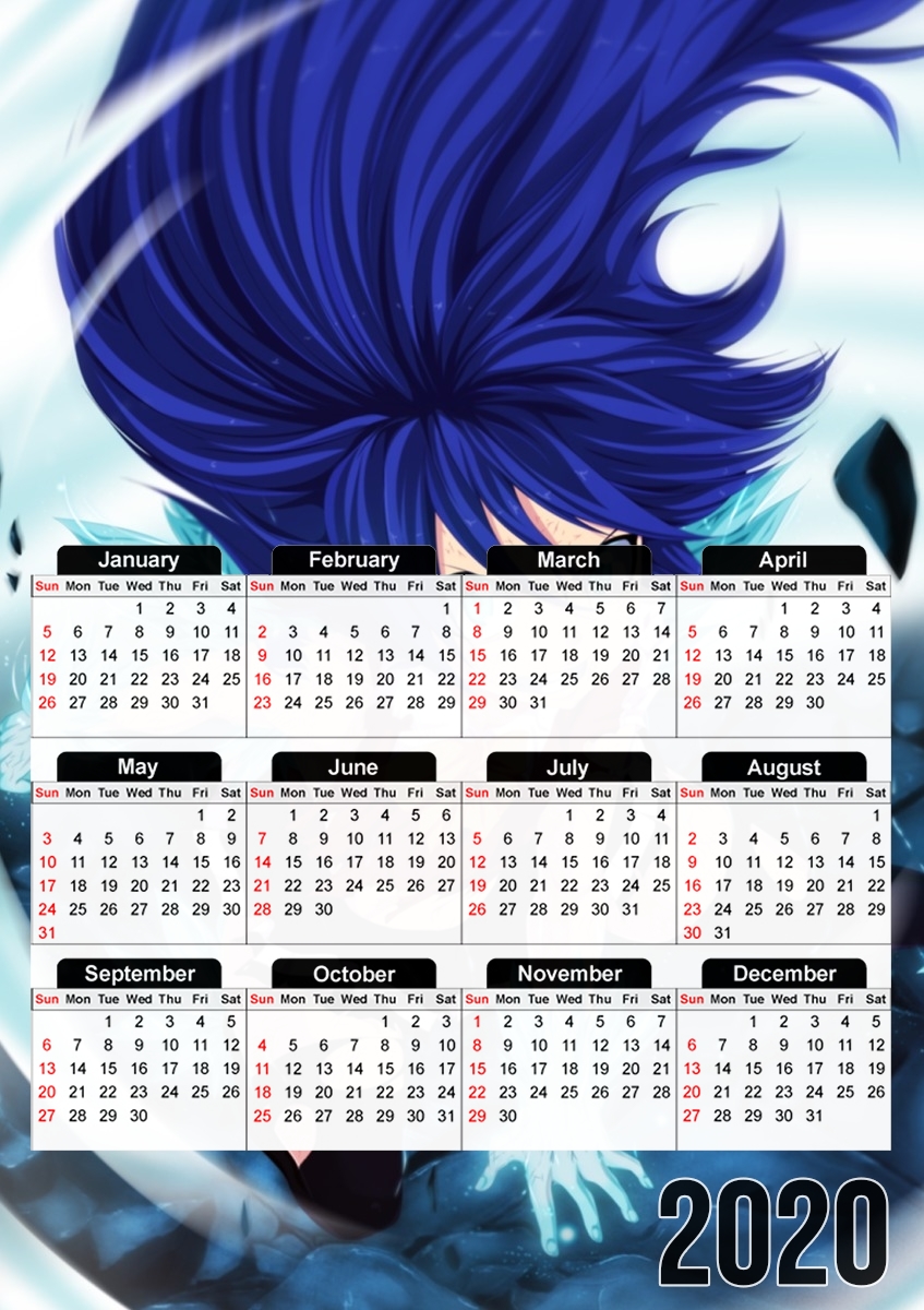  Wendy Fairy Tail Fanart para A3 Photo Calendar 30x43cm