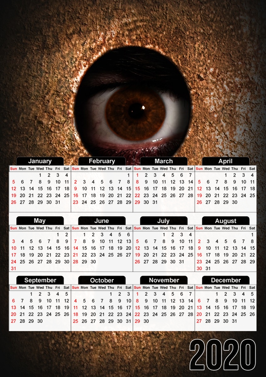  Who is watching you para A3 Photo Calendar 30x43cm