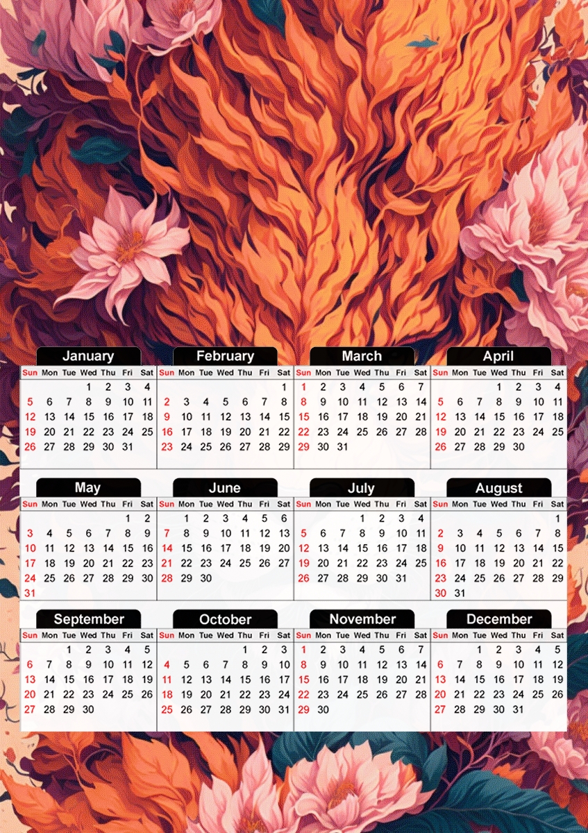  Wild Lion para A3 Photo Calendar 30x43cm