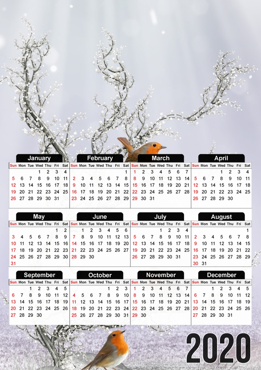  winter wonderland para A3 Photo Calendar 30x43cm