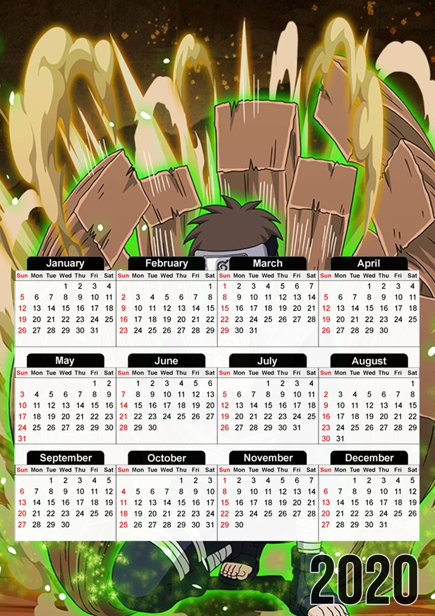  Yamato Ninja Wood para A3 Photo Calendar 30x43cm