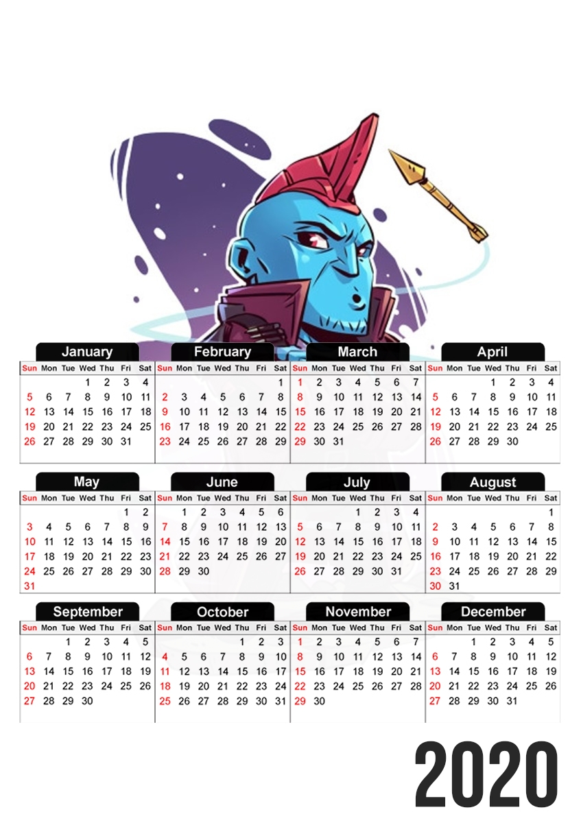  Yondu para A3 Photo Calendar 30x43cm