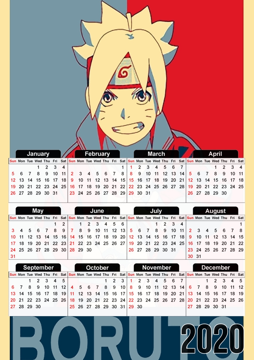  Young ninja propaganda para A3 Photo Calendar 30x43cm