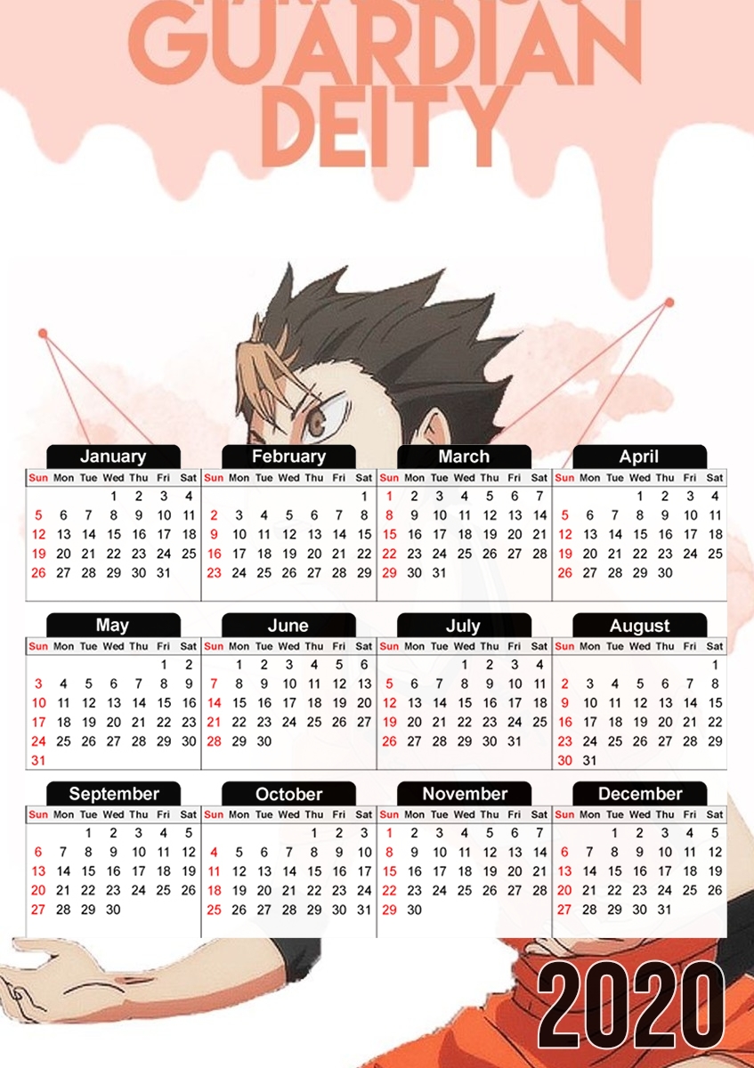  Yu nishinoya para A3 Photo Calendar 30x43cm