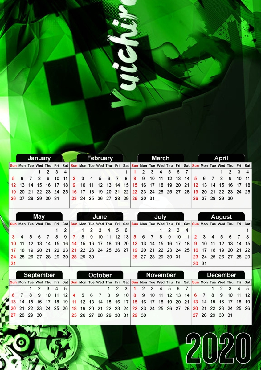  yuichiro green para A3 Photo Calendar 30x43cm