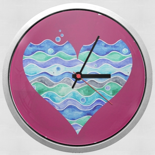  A sea of Love (purple) para Reloj de pared