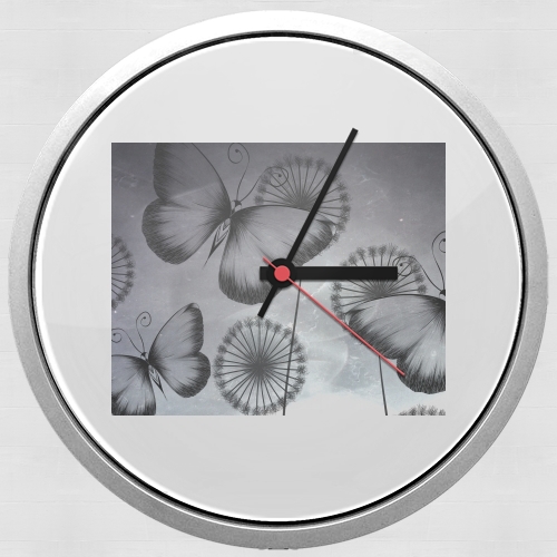  Butterflies Dandelion para Reloj de pared