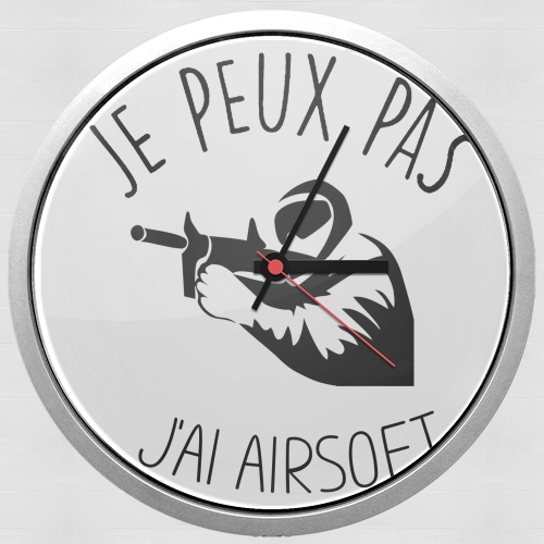  Je peux pas jai Airsoft Paintball para Reloj de pared