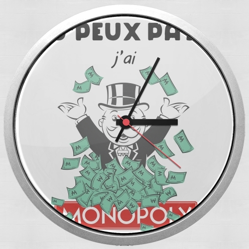  Je peux pas jai monopoly para Reloj de pared