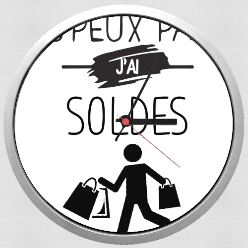  Je peux pas jai soldes para Reloj de pared