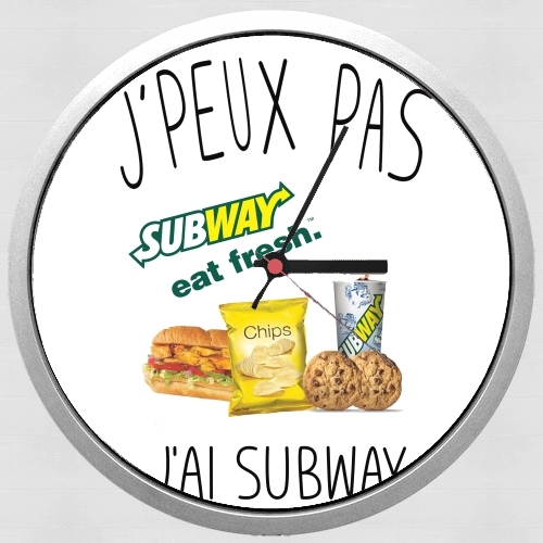  Je peux pas jai subway para Reloj de pared