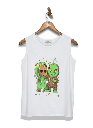  Baby Groot and Grinch Christmas para Tapa del tanque del niño