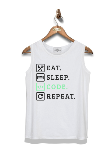  Eat Sleep Code Repeat para Tapa del tanque del niño