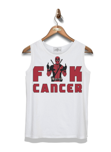  Fuck Cancer With Deadpool para Tapa del tanque del niño