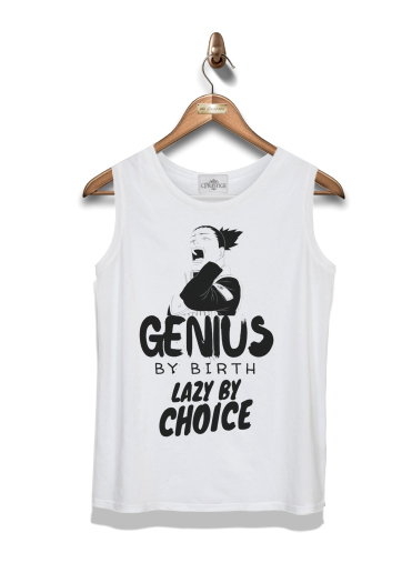  Genius by birth Lazy by Choice Shikamaru tribute para Tapa del tanque del niño