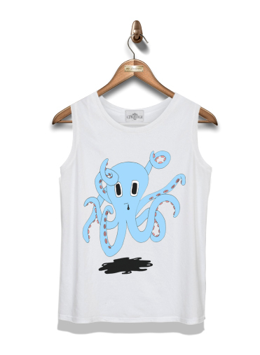  octopus Blue cartoon para Tapa del tanque del niño