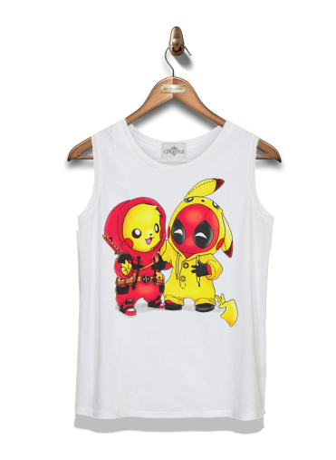  Pikachu x Deadpool para Tapa del tanque del niño