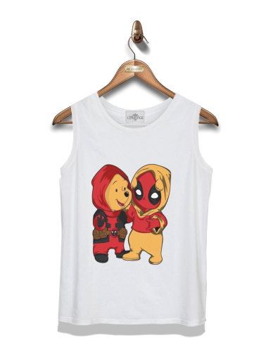  Winnnie the Pooh x Deadpool para Tapa del tanque del niño