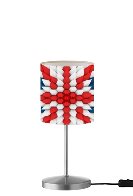  3D Poly Union Jack London flag para Lámpara de mesa / mesita de noche