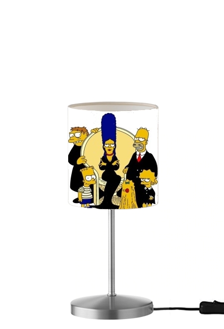  Adams Familly x Simpsons para Lámpara de mesa / mesita de noche