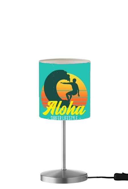  Aloha Surfer lifestyle para Lámpara de mesa / mesita de noche