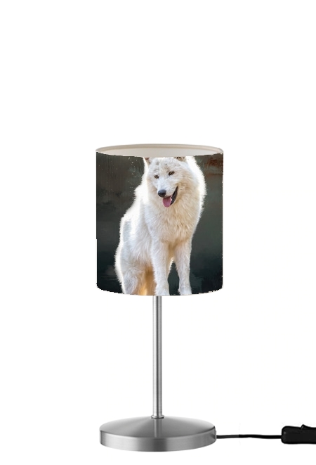  Arctic wolf para Lámpara de mesa / mesita de noche