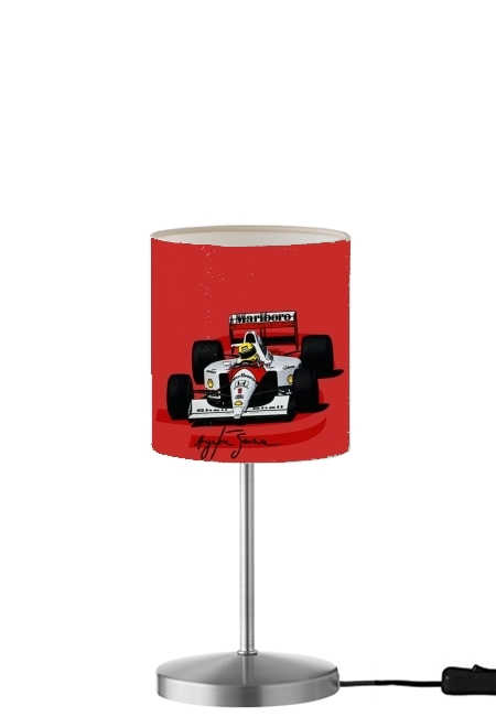  Ayrton Senna Formule 1 King para Lámpara de mesa / mesita de noche