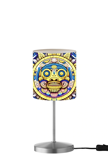  Aztec God Shield para Lámpara de mesa / mesita de noche