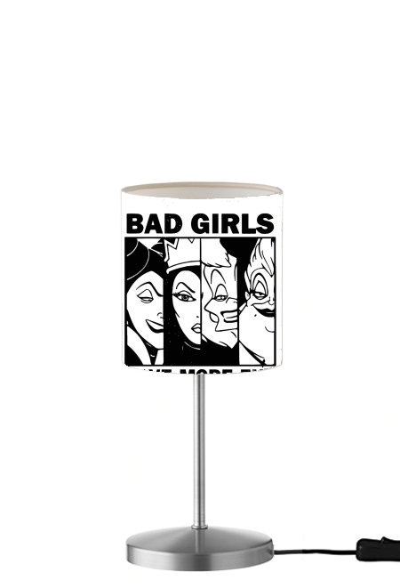  Bad girls have more fun para Lámpara de mesa / mesita de noche