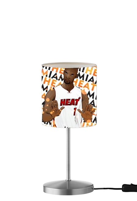  Basketball Stars: Chris Bosh - Miami Heat para Lámpara de mesa / mesita de noche