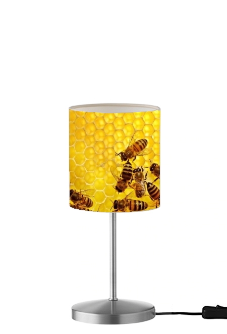  Abeja en colmena de miel para Lámpara de mesa / mesita de noche