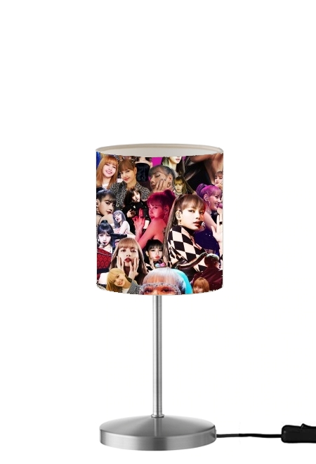  Blackpink Lisa Collage para Lámpara de mesa / mesita de noche