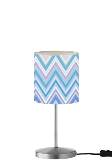  BLUE COLORFUL CHEVRON  para Lámpara de mesa / mesita de noche