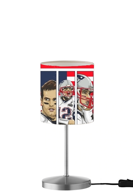  Brady Champion Super Bowl XLIX para Lámpara de mesa / mesita de noche