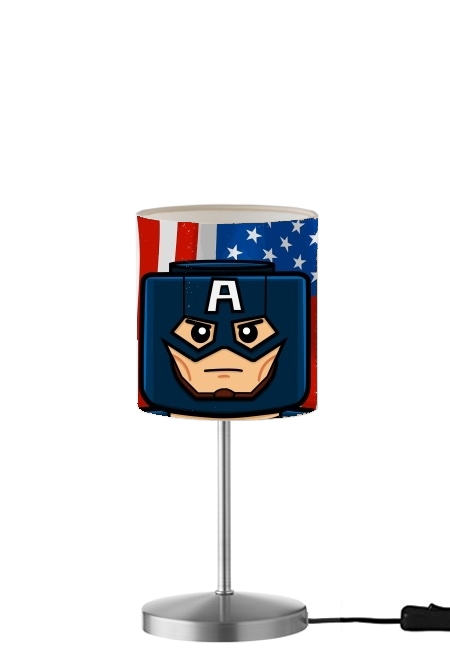  Bricks Captain America para Lámpara de mesa / mesita de noche