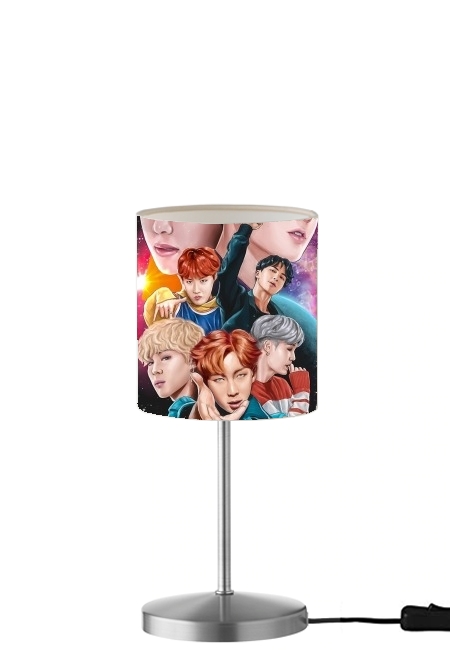  BTS DNA FanArt para Lámpara de mesa / mesita de noche