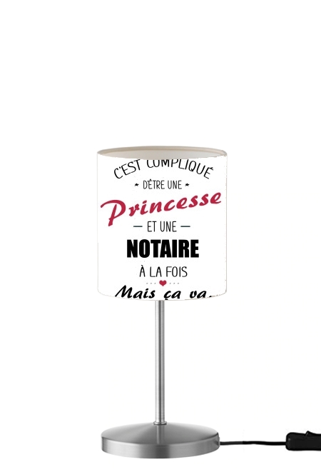  C est complique princesse et notaire a la fois para Lámpara de mesa / mesita de noche