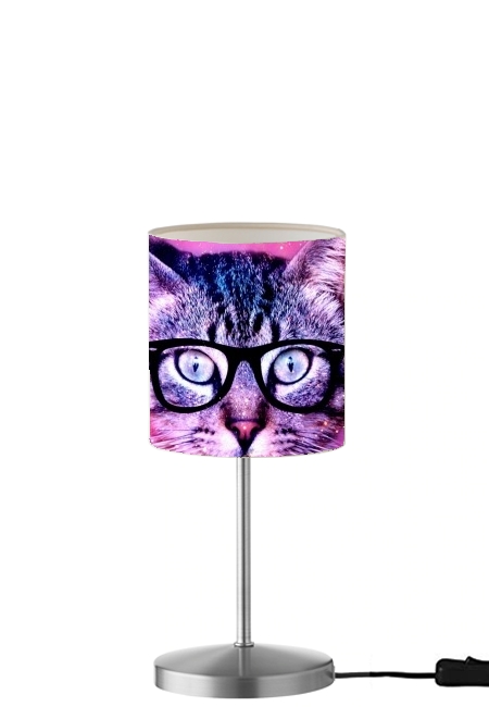  Cat Hipster para Lámpara de mesa / mesita de noche