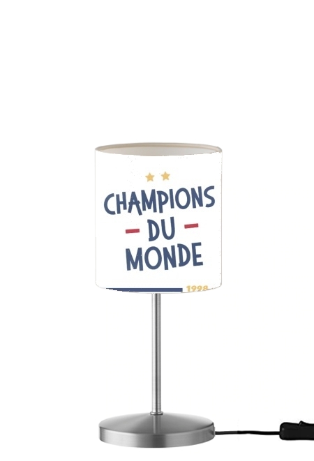  Champion du monde 2018 Supporter France para Lámpara de mesa / mesita de noche