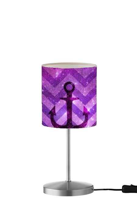  Anchor Chevron Purple para Lámpara de mesa / mesita de noche