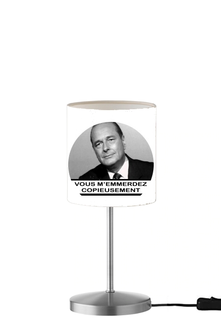  Chirac Vous memmerdez copieusement para Lámpara de mesa / mesita de noche