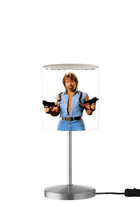  Chuck Norris Against Covid para Lámpara de mesa / mesita de noche