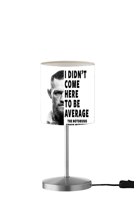  Conor Mcgreegor Dont be average para Lámpara de mesa / mesita de noche