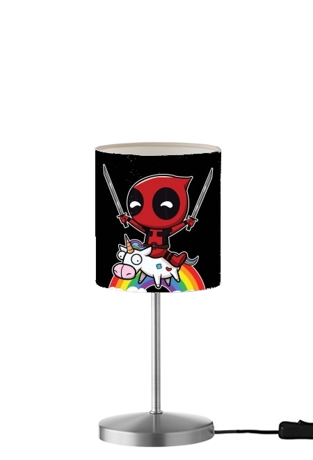  Deadpool Unicorn para Lámpara de mesa / mesita de noche