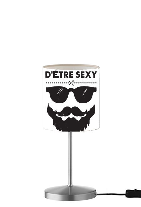  Desole detre sexy cest ma barbe para Lámpara de mesa / mesita de noche