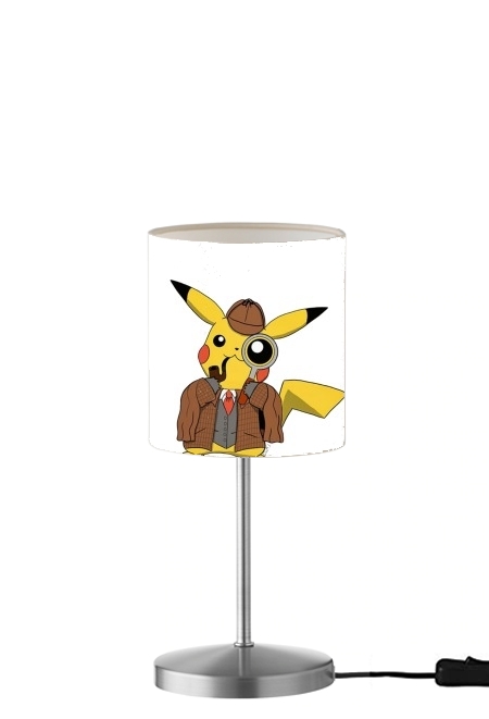  Detective Pikachu x Sherlock para Lámpara de mesa / mesita de noche