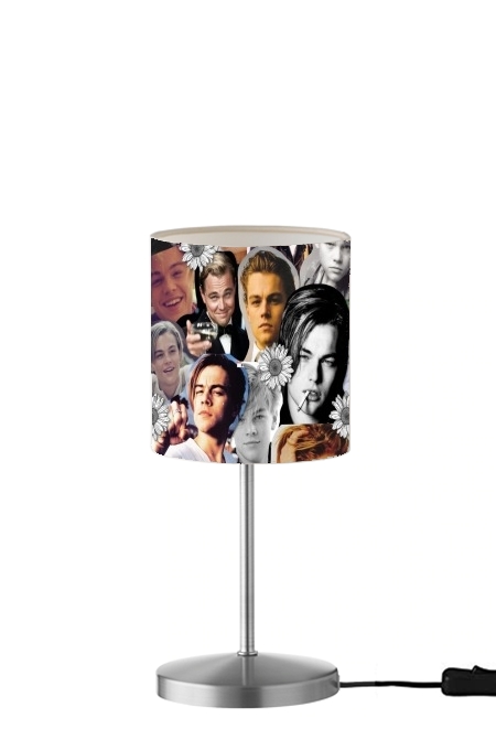  Dicaprio Fan Art Collage para Lámpara de mesa / mesita de noche