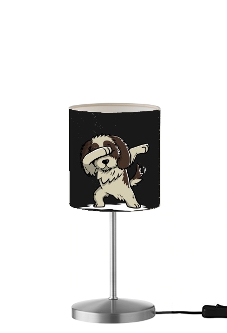  Dog Shih Tzu Dabbing para Lámpara de mesa / mesita de noche