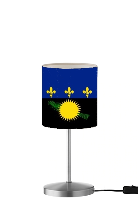  Drapeau de la guadeloupe para Lámpara de mesa / mesita de noche